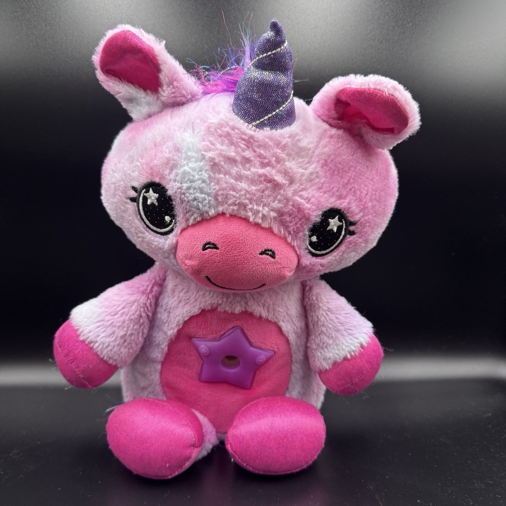 Star Belly Dream Lites Unicorn Plush Pink Purple Electronic Interactive Toy Fast